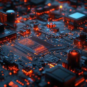 mainboard electronics lighting up