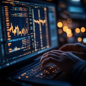 investing charts on screen