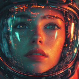 Science Fictional female astronaut