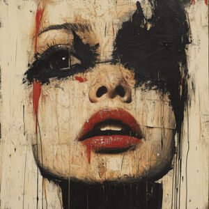 illustration of woman in emotional pain