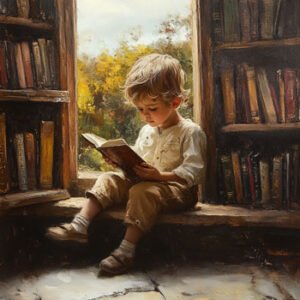 boy being a beginning reader
