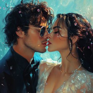 rich guy with beautiful youg woman