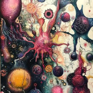 illustration of cancer cells