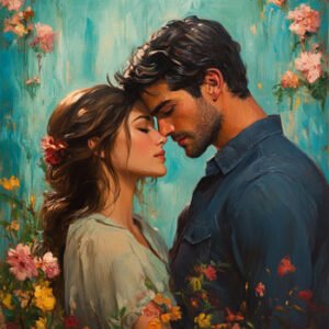 young couple of man and woman in love