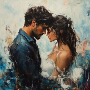 young couple of man and woman in love