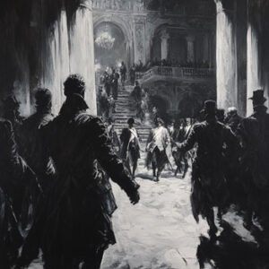 people in large room