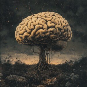 image of brain making the crown of a tree