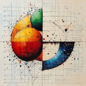 geometric form of circles and squares