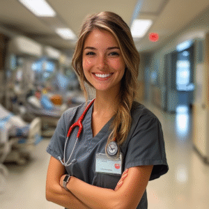 beautiful young nurse