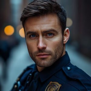 young male police officer